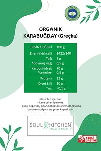 Organik Karabuğday Greçka 500gr (ÇİĞ) ürün fotoğrafı