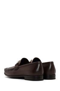 Erkek Kahverengi Deri Casual Loafer 24sfd631518 ürün fotoğrafı