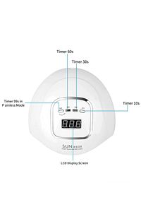 Uv X5 Max Kalıcı Oje ve Protez Tırnak Kurutucu 45 Led 120w ürün fotoğrafı