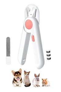 Işıklı Kedi Köpek Tırnak Makası Pet Evcil Hayvanları Için Korumalı Led'li Törpülü Tırnak Makası ürün fotoğrafı