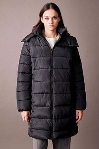 Puffer Şişme Uzun Mont Parka Su Itici Regular Kalıp Çıkarılabilir Kapüşonlu A1315ax23wn ürün fotoğrafı