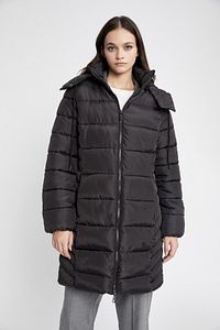 Puffer Şişme Uzun Mont Parka Su Itici Regular Kalıp Çıkarılabilir Kapüşonlu A1315ax23wn ürün fotoğrafı