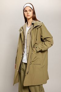 Su Geçirmez Regular Fit Kapüşonlu Ince Parka A8988ax24sp ürün fotoğrafı
