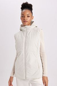 Fit Su Itici Rüzgar Geçirmez Slim Fit Dar Kesim Kapüşonlu Sporcu Şişme Yelek B2070ax24sp ürün fotoğrafı