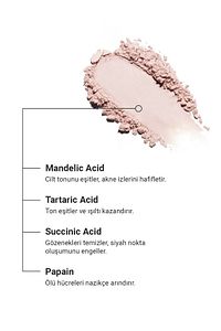 Arındırıcı Ve Yenileyici Enzim Peeling 100g(MANDELİC ACİD SUCCİNİC ACİD TARTARİC ACİD PAPAİN) ürün fotoğrafı