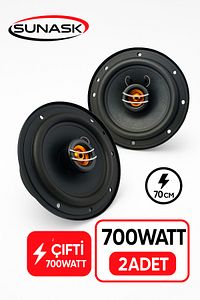 Ben Audıo Çifti 700 Watt 16 Cm Araba Oto Hoparlör Tweeter'lı Kutu Içeriği 2 Adet ürün fotoğrafı