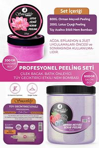 1000 G. Vücut Peelingi Epilasyon Önce Ve Sonrası Batık Peelingi Nem Bombası Takviyeli ürün fotoğrafı