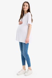 Skinny Fit Yırtık Detaylı Yüksek Bel Düz Paça Uzun Hamile Pantolon X2068AZ24SP ürün fotoğrafı