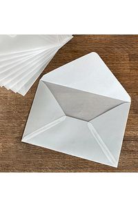 Beyaz Transparan Zarf, 13x18 Cm 10 Adet ürün fotoğrafı