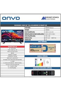 42ov6000f Full Hd 42" 106 Ekran Uydu Alıcılı Android Smart Led Tv ürün fotoğrafı