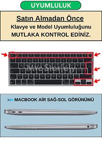 Macbook Air Kılıf M1 13inç Klavye Koruyucu Türkçe Q Baskı Touchıdli A2179 A2337 Ile Uyumlu Gradient ürün fotoğrafı