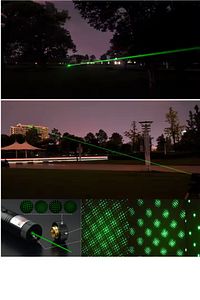 Şarjlı Turbo Yeşil Lazer Pointer Kibrit Yakabilen 15000 Mv Güç 150km Metal Kasa Green Laser ürün fotoğrafı