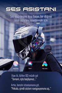 RGB Işıklı Bluetooth Motosiklet İntercom Kask kulaklık BT5.3 Stereo Su Geçirmez Kulaklık ürün fotoğrafı