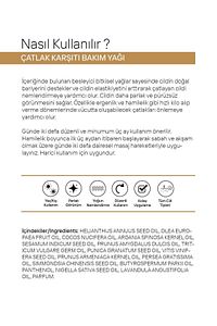 Nemlendirici Vücut Bakım ve Çatlak Yağı 100 ml ürün fotoğrafı