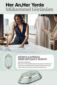 NB301 Mini Seyahat Ütüsü Çift Voltaj Dünya Çapında Kullanıma Uygun ürün fotoğrafı