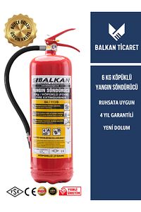 6kg Ruhsata Uygun Köpüklü Yangın Söndürme Tüpü - Yeni Tip ürün fotoğrafı