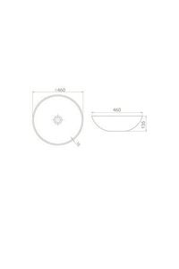 Cerastyle Zero Tezgah Üstü Çanak Lavabo 46 Cm ürün fotoğrafı