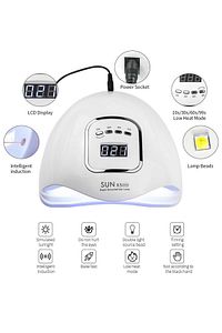 Uv X5 Max Kalıcı Oje ve Protez Tırnak Kurutucu 45 Led 120w ürün fotoğrafı