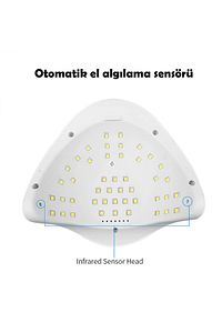 Uv X5 Max Kalıcı Oje ve Protez Tırnak Kurutucu 45 Led 120w ürün fotoğrafı