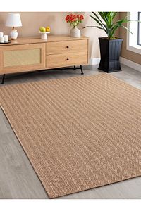Srz-0503 Jüt Tabanlı Hasır Dokuma Örme Bohem Antialerjik Halı Kilim Balık Sırtı ürün fotoğrafı
