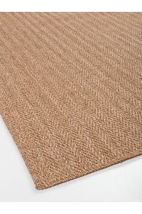 Srz-0503 Jüt Tabanlı Hasır Dokuma Örme Bohem Antialerjik Halı Kilim Balık Sırtı ürün fotoğrafı