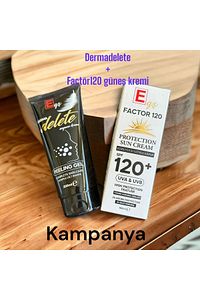 Dermadelete Soyucu Krem F120 Güneş Kremi Iki Ürün Beraber ürün fotoğrafı