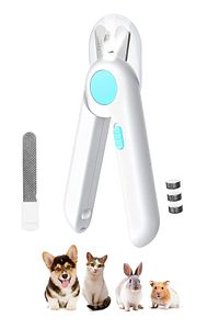 Işıklı Kedi Köpek Tırnak Makası Pet Evcil Hayvanları Için Korumalı Led'li Törpülü Tırnak Makası ürün fotoğrafı