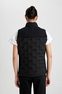 Fit Su Itici Rüzgar Geçirmez Slim Fit Dar Kesim Fermuarlı Şişme Sporcu Yelek B2069ax24sp ürün fotoğrafı
