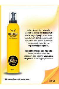Full Force Saç Şekillendirici Köpük – Sert Tutuş Ve Uzun Süreli Kalıcılık (300 ML) ürün fotoğrafı