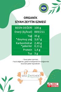 Organik Zeytin Ezmesi 180gr ürün fotoğrafı