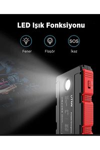 Jstar Mini 13000mah 1000a Jump Starter Taşınabilir Akü Takviye Cihazı Lcd Ekran(POWERBANK LED LAMBA) ürün fotoğrafı