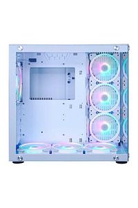 Warfire 7x Argb Fan Usb 3.0 Psu Yok Atx Gaming Bilgisayar Kasası Beyaz ürün fotoğrafı
