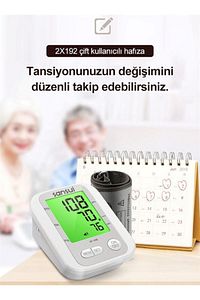 Türkçe Konuşan Hafızalı Koldan Ölçer Tansiyon Cihazı ürün fotoğrafı