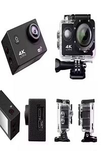 Kask Kamerası 170 Derece 16 Mp 4k Ultra Hd Wifi Aksiyon Kamerası Kumandalı Kamera ürün fotoğrafı