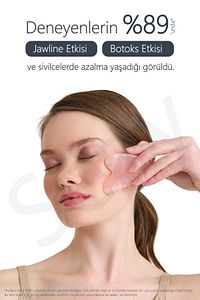 Pembe Kuvars Taşı Gua Sha Yüz Masaj Aleti Değerli Doğal Taş Sertifikalı ürün fotoğrafı
