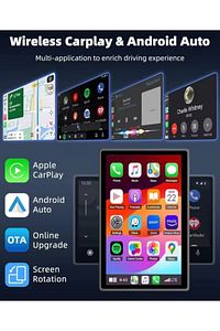 Drivetec 3 Gb Ram-32 Gb Hafızalı Android Tek Din 10 Inç Car Play Özellikli Teyp 360° Döner Ekran ürün fotoğrafı
