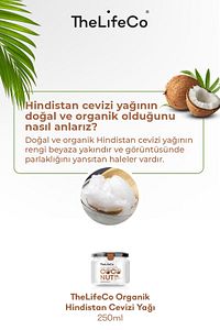 Organik, Soğuk Sıkım Hindistan Cevizi Yağı 250 Ml (vegan) ürün fotoğrafı