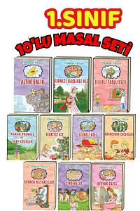 En Güzel Seçme Masallar 1. Sınıflar Için Büyük Boy Resimli 10 Kitap Pinokyo-pamuk Prenses Vs ürün fotoğrafı