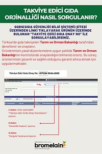 Bromelain 60 Tablet ürün fotoğrafı