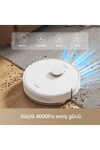 D10 Plus Robot Süpürge Beyaz ürün fotoğrafı