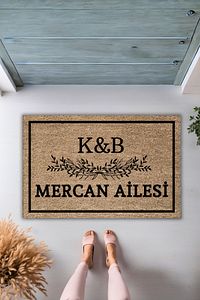 Modern Dijital Baskı - Kişiye Özel Tasarım Paspas 70x45cm - Çeyiz Kapi Onu Paspasi ürün fotoğrafı