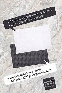 Modern Dijital Baskı - Kişiye Özel Tasarım Paspas 70x45cm - Çeyiz Kapi Onu Paspasi ürün fotoğrafı