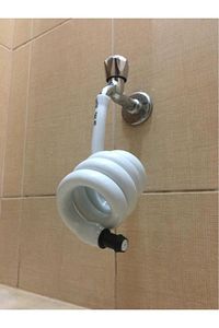 Wc Hortummatik Yere Değmeyen Wc Hortumu Beyaz ürün fotoğrafı