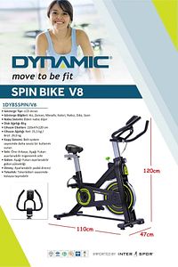 Voit Garantili Spin Bike V8 Göstergeli Kondisyon Bisikleti 8 Kg Disk Ağırlığı ürün fotoğrafı