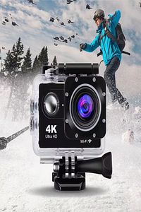 Kask Kamerası 170 Derece 16 Mp 4k Ultra Hd Wifi Aksiyon Kamerası Kumandalı Kamera ürün fotoğrafı