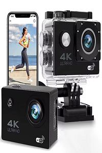 Kask Kamerası 170 Derece 16 Mp 4k Ultra Hd Wifi Aksiyon Kamerası Kumandalı Kamera ürün fotoğrafı