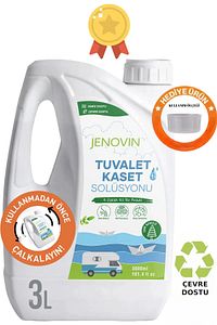 Ölçek Hediyeli - Çam Aromalı Karavan Ve Tekne Kasetli Ve Portatif Tuvalet Wc Atık Kimyasalı 3l ürün fotoğrafı
