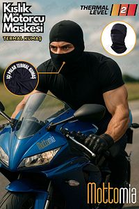 Motorcu Kayakçılar Ve Kuryeler Için Outdoor Termal Ghost Kar Maskesi, Motor Kaskı Içi Bere (LEVEL 2) ürün fotoğrafı