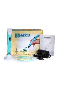 3D Kalem Yazıcı 3D Pen-2 yeni model 3 boyutlu yazıcı kalem seti oled ekranlı adaptörlü ürün fotoğrafı