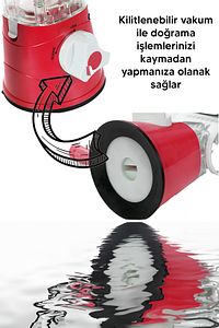 Çevirme Kollu Sebze Doğrayıcı Rende Vegetable Slicer Sebze Dilimleyici ürün fotoğrafı